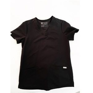 Black casma 3 pocket scrub top NWOT never worn